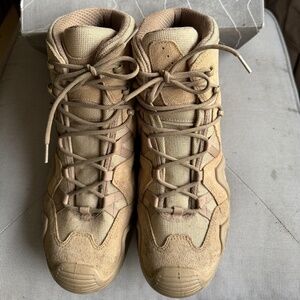 LOWA Canvas and Leather Boots